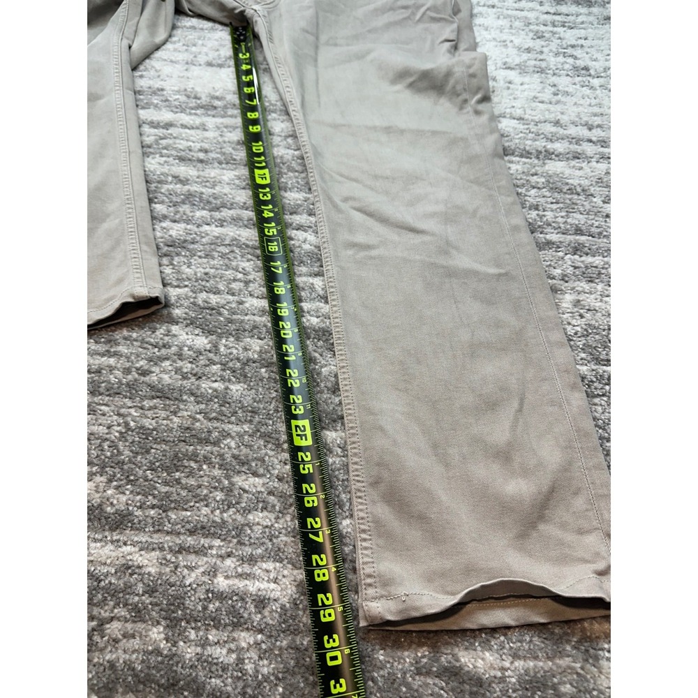 PAIGE Normandie Pants Mens 34 Gray Straight Leg Stretch Casual Jeans - Picture 5 of 9